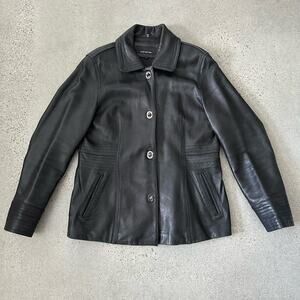 Vintage Jones New York Black Leather Jacket